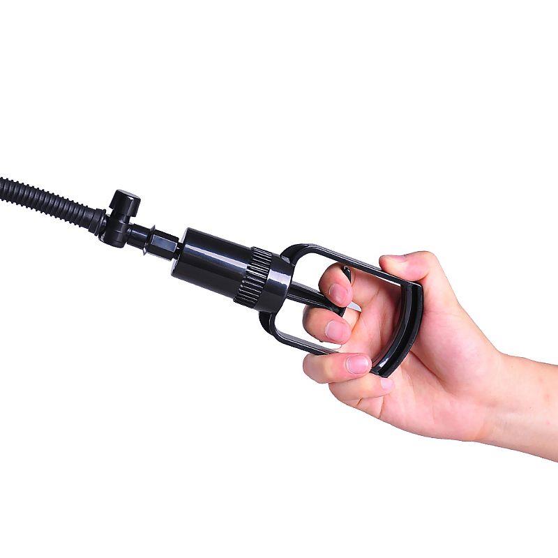 Bomba Peniana Manual com 3 Anéis e Bocal em Forma de Vagina - Pênis Pump | 17 x 4,8 cm - 8