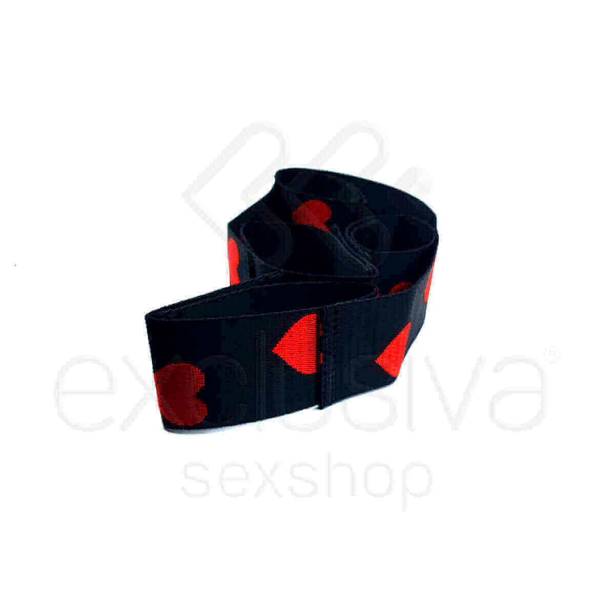 Sexy Import Fetiche Sado - Algemas Distanciadoras de Punhos e Tornozelos com Detalhes de Coração e fecho de Vélcro - 3