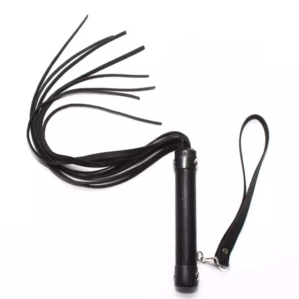 Chicote Luxo com Tiras em Couro Sintético e Alça de Segurança - Brasil Fetiche | 53 cm | Disponível em 6 Cores - 3