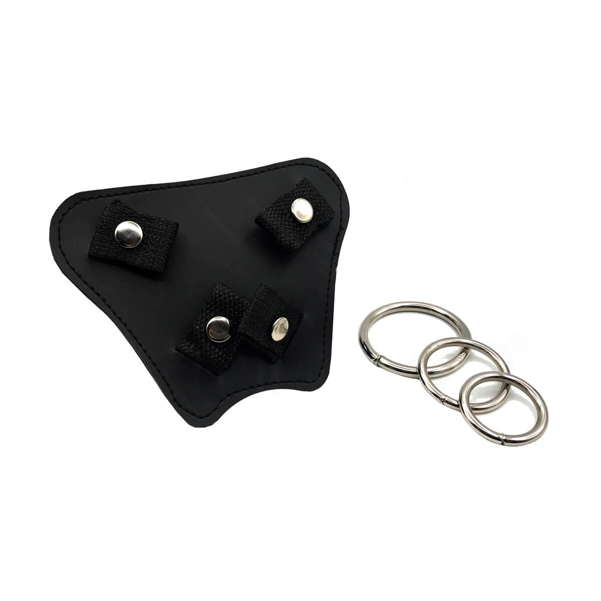 Cinta Peniana em Couro Sintético e Nylon com 3 Argolas em Metal para Regulagem - Brasil Fetiche | Tamanho Único - 5