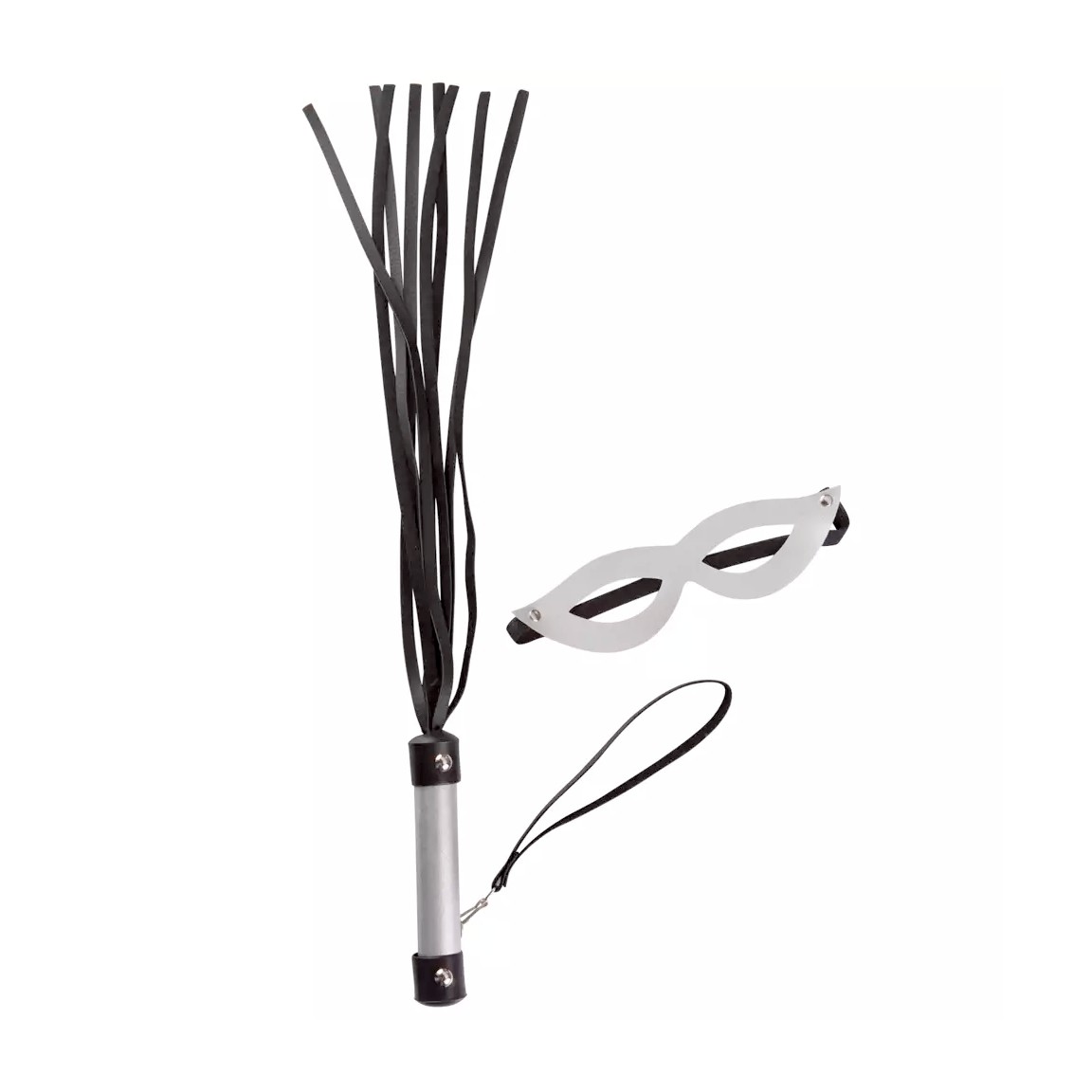 Kit Luxo com Chicote e Máscara - Brasil Fetiche | Disponível em 6 Cores - 16