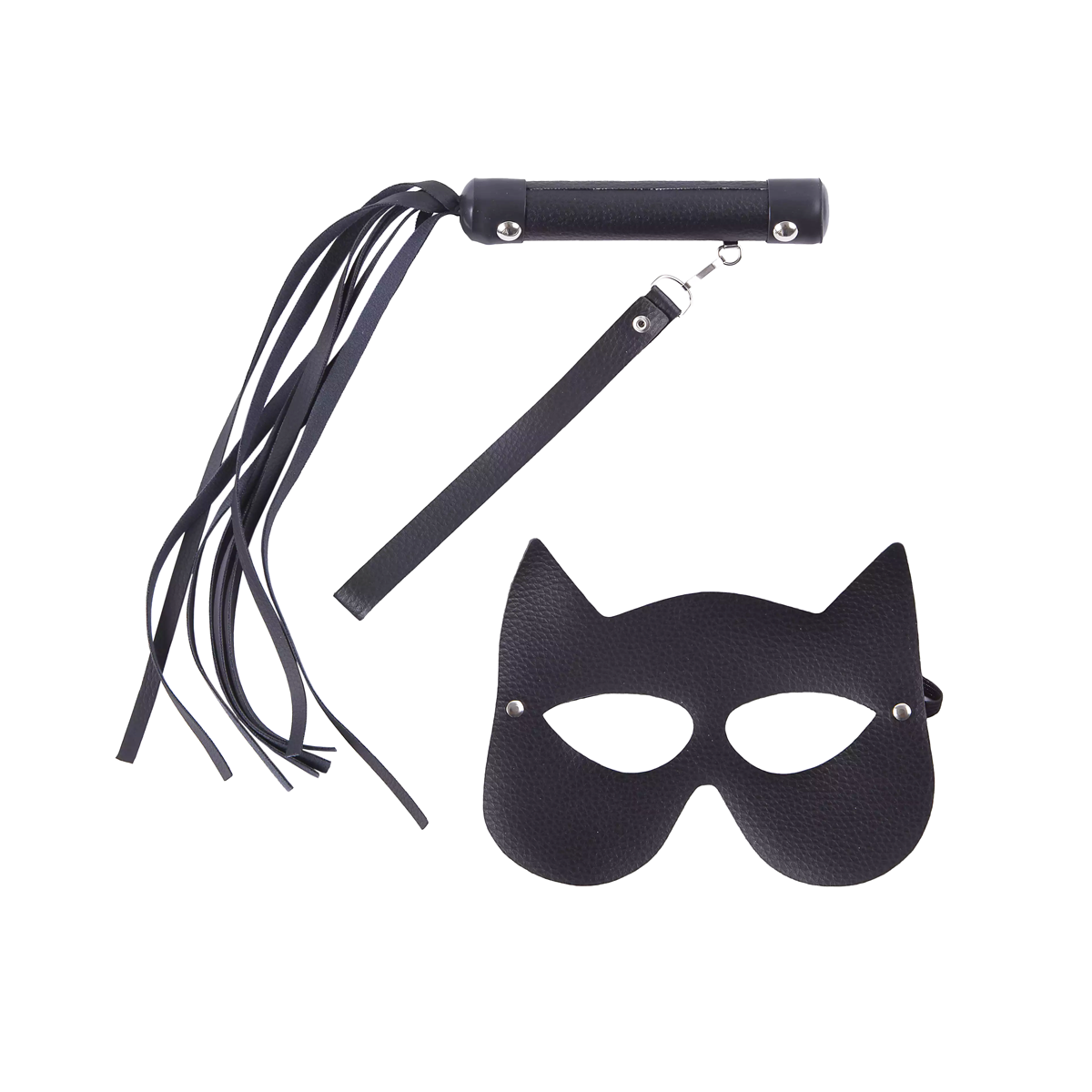 Kit Luxo com Chicote e Máscara Mulher Gato - Brasil Fetiche | Disponível em 5 cores - 10