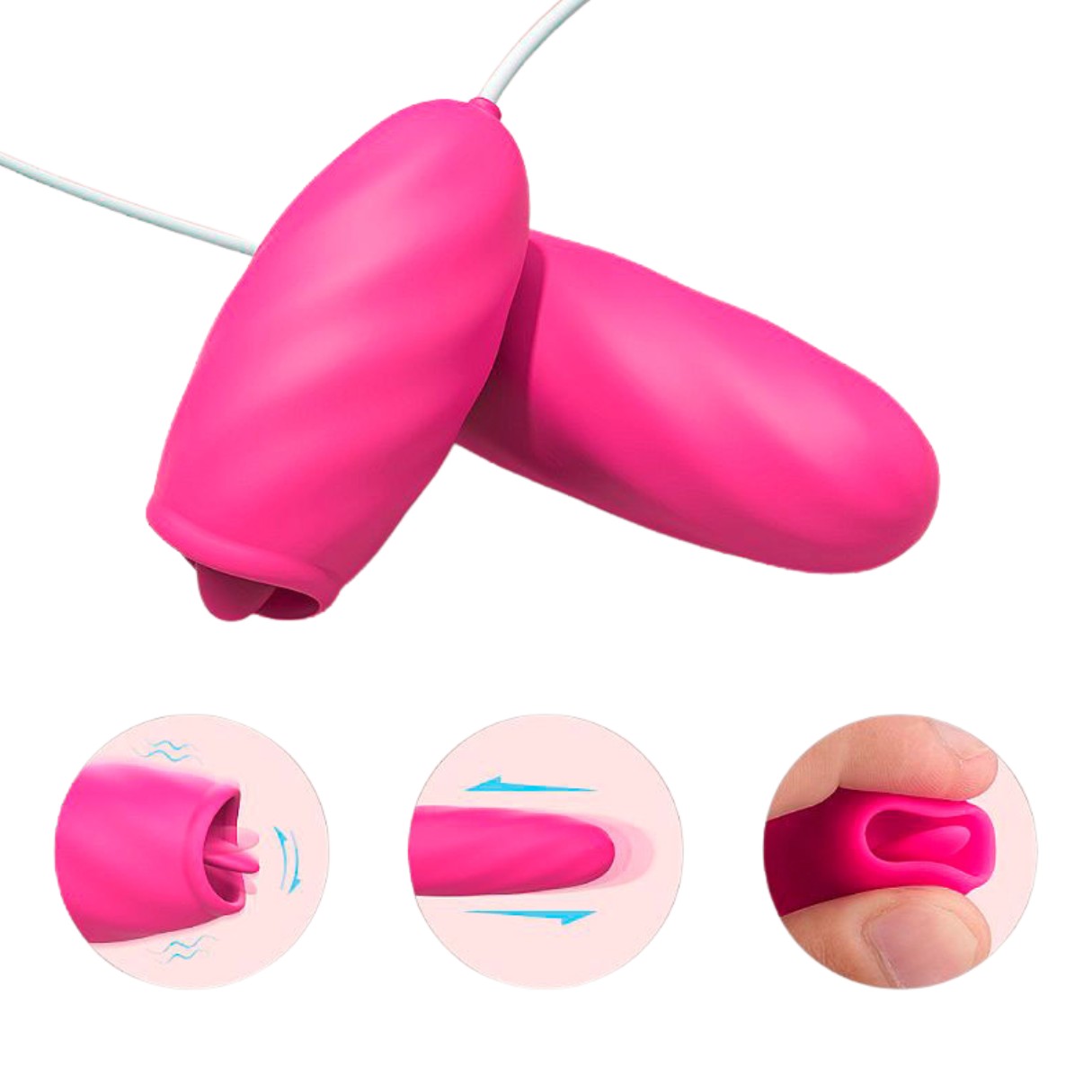 Estimulador de Clítoris e Bullet em Silicone com Controle Remoto, 9 Modos de Vibração e Recarregável - S-Hande Lycoris | Disponível em 2 Cores - 5