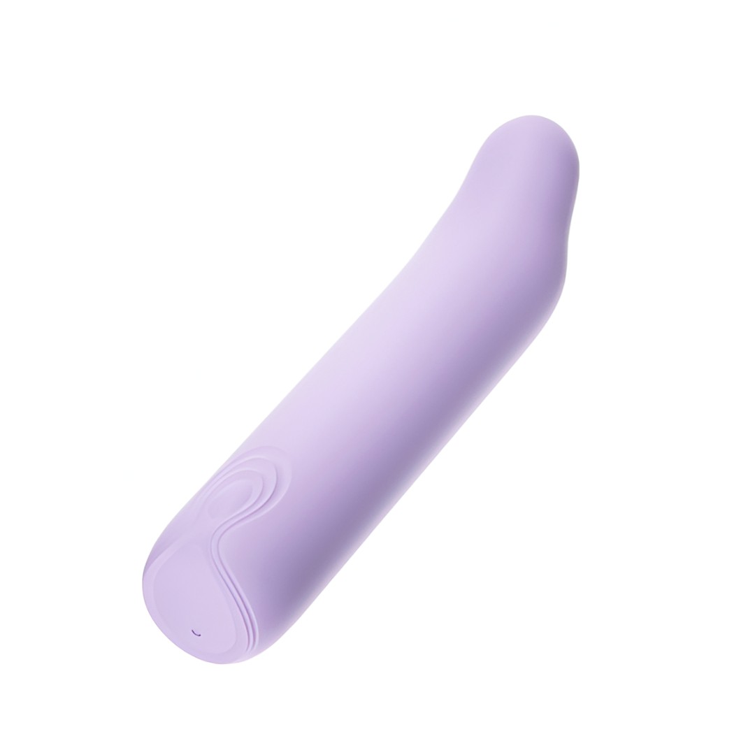 Bullet com Ponta Curvada em Silicone Aveludado, 10 Modos de Vibrações e Cabo USB - Has Love | 10 x 2,7 cm - 2