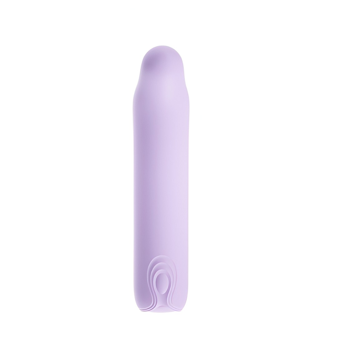 Bullet com Ponta Curvada em Silicone Aveludado, 10 Modos de Vibrações e Cabo USB - Has Love | 10 x 2,7 cm - 4