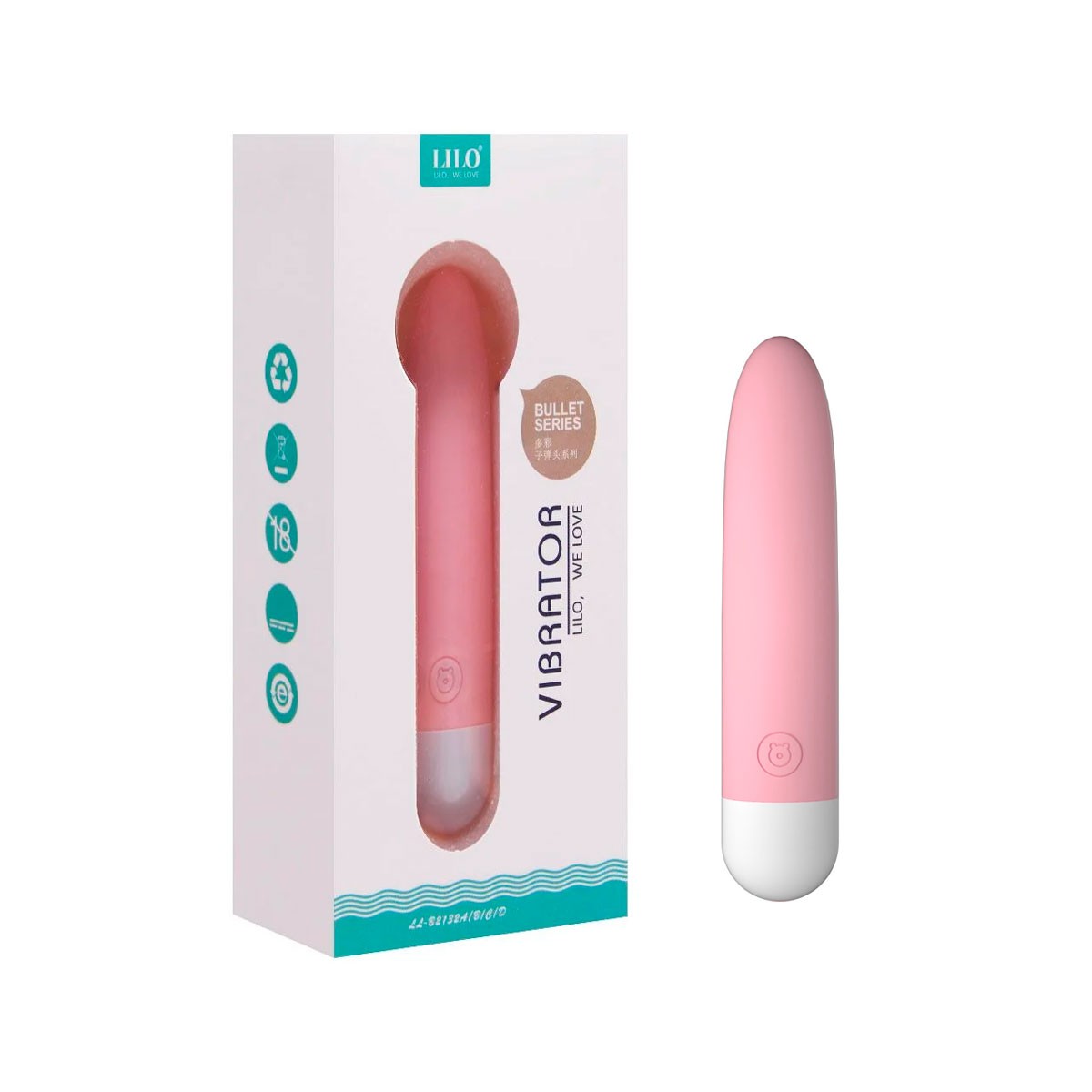 Bullet Recarregável em Silicone Super Macio com 10 Modos de Vibração - Lilo We Love Vibrator | Disponível em 2 cores - 6