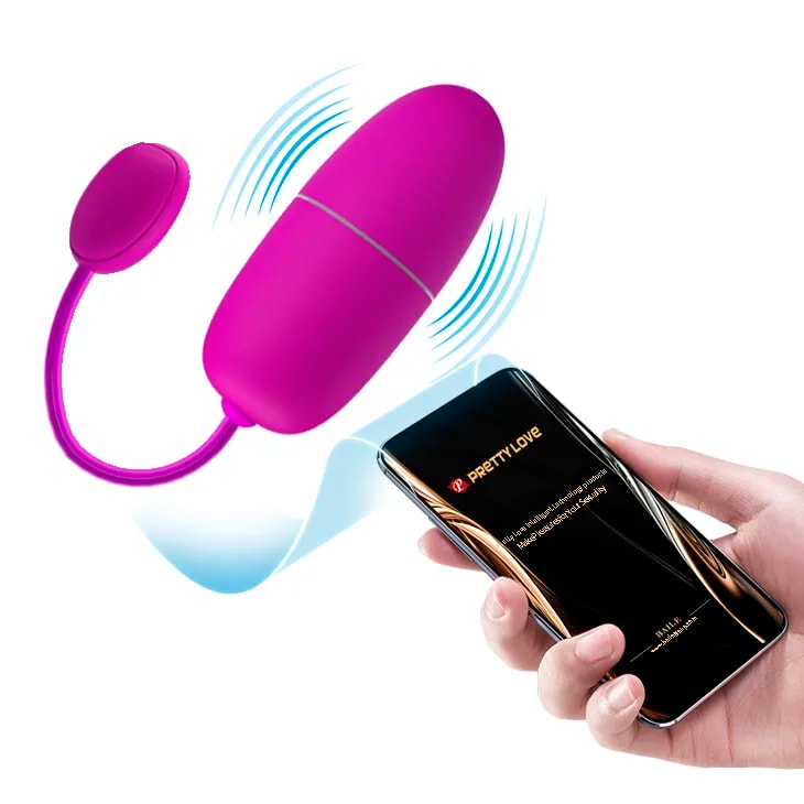 Bullet em Silicone com 12 Modos de Vibração e Interação por Aplicativo - Pretty Love Nymph | 6,9 x 3 cm - 1