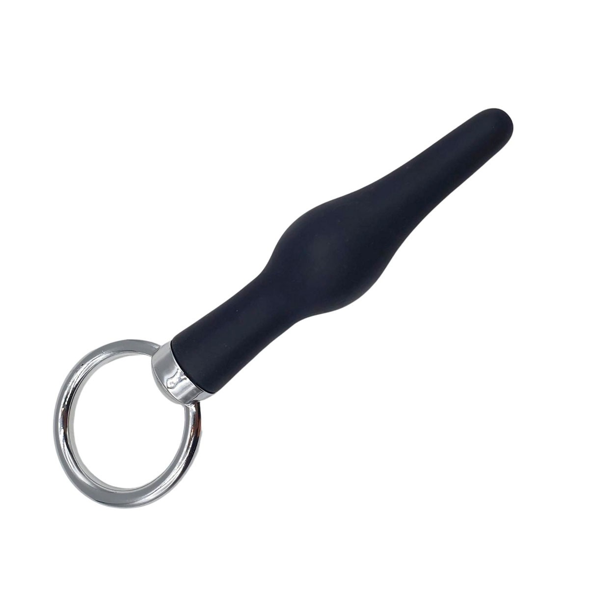 Plug Anal em Silicone com Alça de Segurança - Butt O | 9,3 x 2,3 cm - 3
