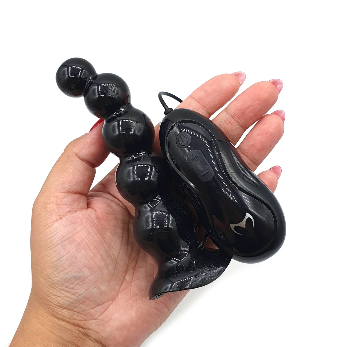 Plug Anal em TPR com 12 Modos de Vibração, Formato Escalonado, Controle Remoto e Base em Ventosa - Butt Plug One Love Nest 4 | 11,5 x 3,4 cm - 4