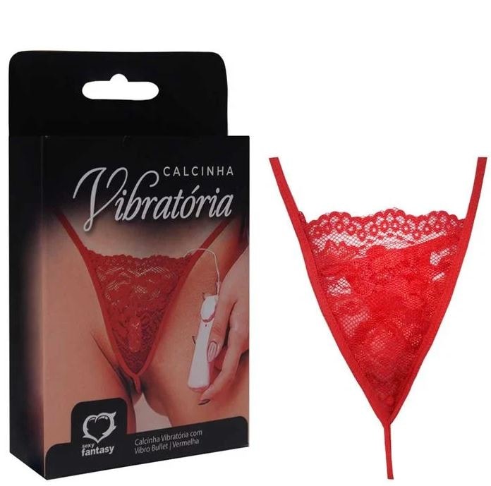 Calcinha em Renda com Estimulador e Controle Remoto - Sexy Fantasy | Tamanho Único - 1