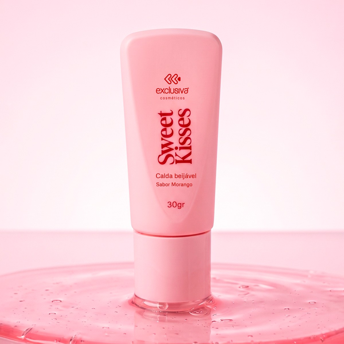 Calda Beijável - Exclusiva Cosméticos Sweet Kisses | 30g | Disponível em 2 Sabores - 2