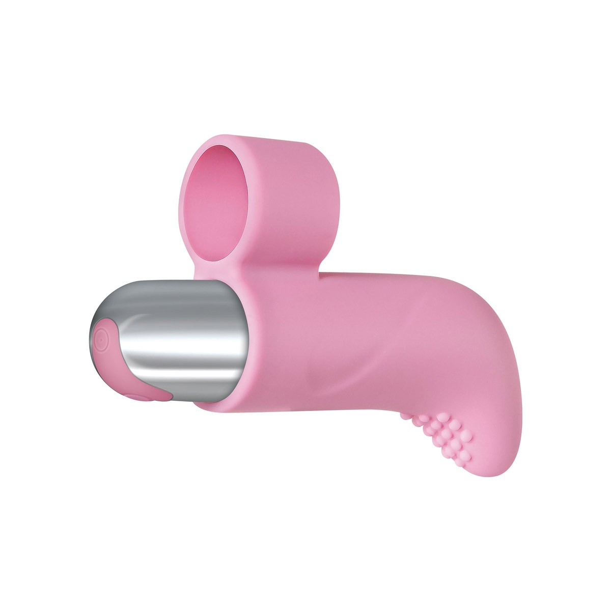 Capa de Dedo em Silicone com Cerdas Massageadoras, Cápsula Vibratória Recarregável e 10 Modos de Vibração - Adam & Eve Silicone Rechargeable Finger Vibe | 4,4 x 2,4 cm - 3