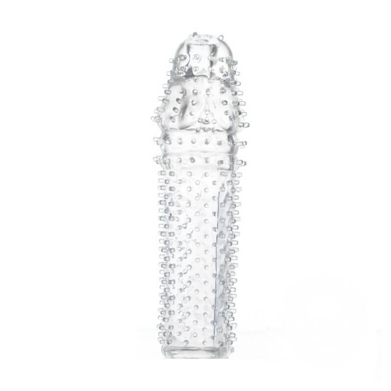 Capa Peniana em Silicone com Preenchimento na Glande e Nódulos Estimuladores - YouVibe Feel Me | 12 x 3 cm - 2