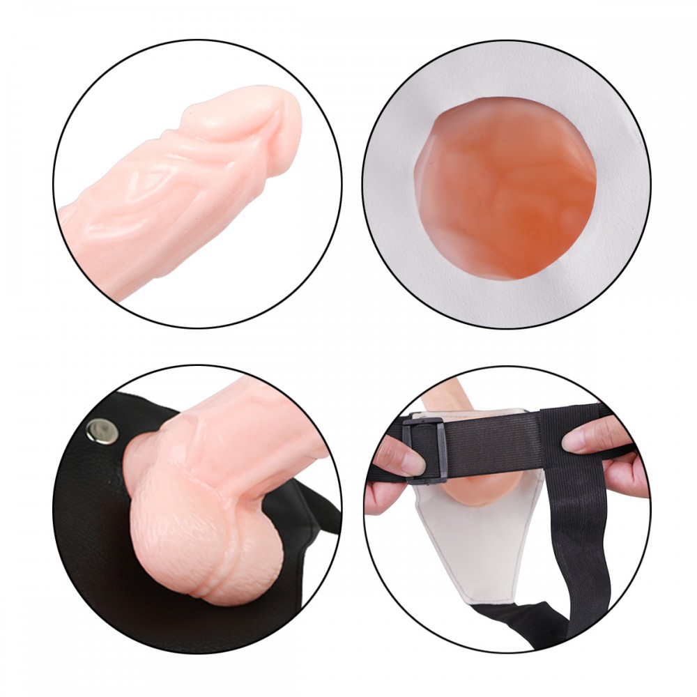 Cinta Elástica com Capa Peniana Extensora em Formato de Pênis Realístico - Wear Penis | 14 x 4 cm | Disponível em 2 Cores - 7