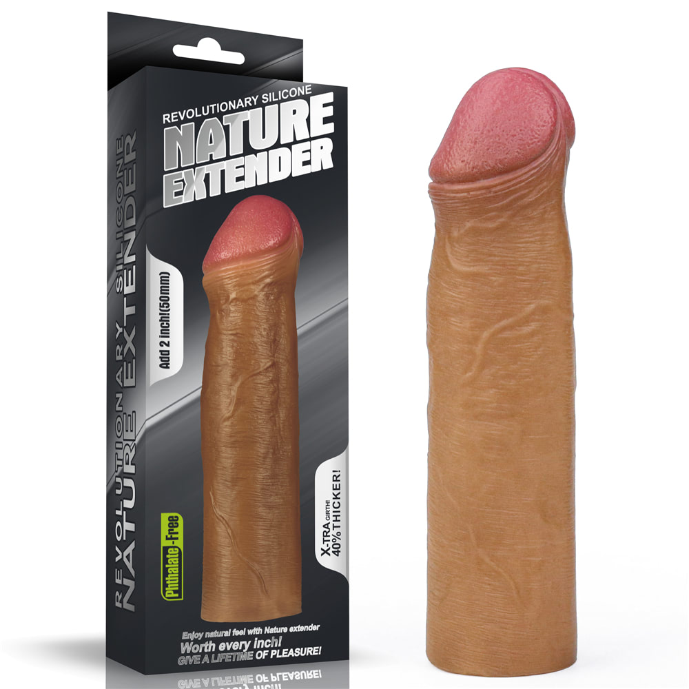 Capa Peniana Extensora com Preenchimento na Ponta - Lovetoy Nature Extender | 17 x 4 cm | Disponível em 2 Cores - 1