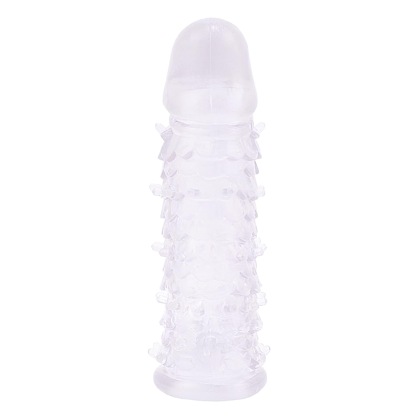 Capa Peniana Extensora em Silicone com Preenchimento na Ponta, Estimulador Clitoriano, Textura e Saliências Estimuladoras - 11 x 3,2 cm | Disponível em 2 Cores - 3
