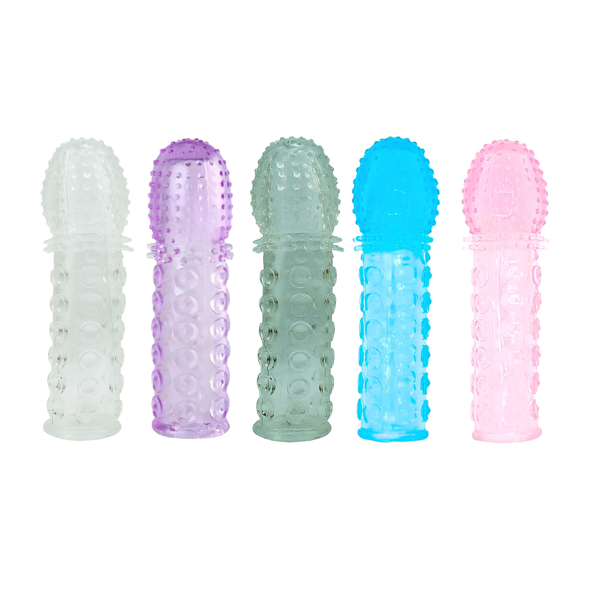 Capa Peniana Extensora em TPE com Textura e Saliências Estimuladoras Sem Preenchimento - Sexy Import | 14 x 2,1 cm | Disponível em 5 Cores - 1