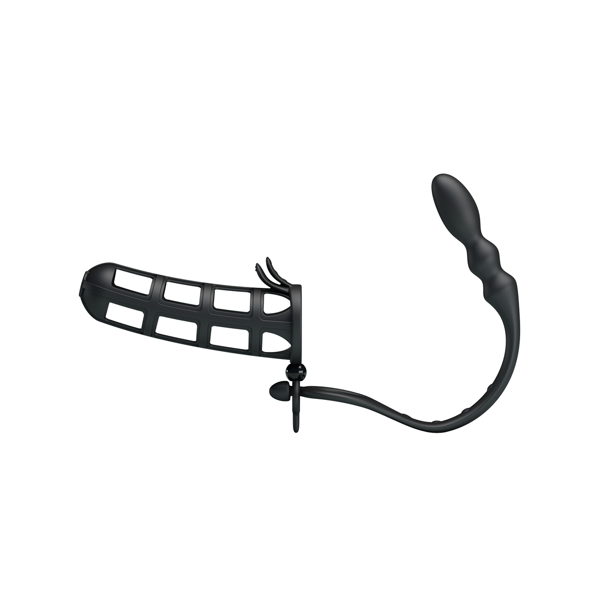 Capa Peniana Vazada em SiIicone com Plug Anal - Pretty Love Hercules Penis Sheath | 11,5 x 3,5 cm - 2