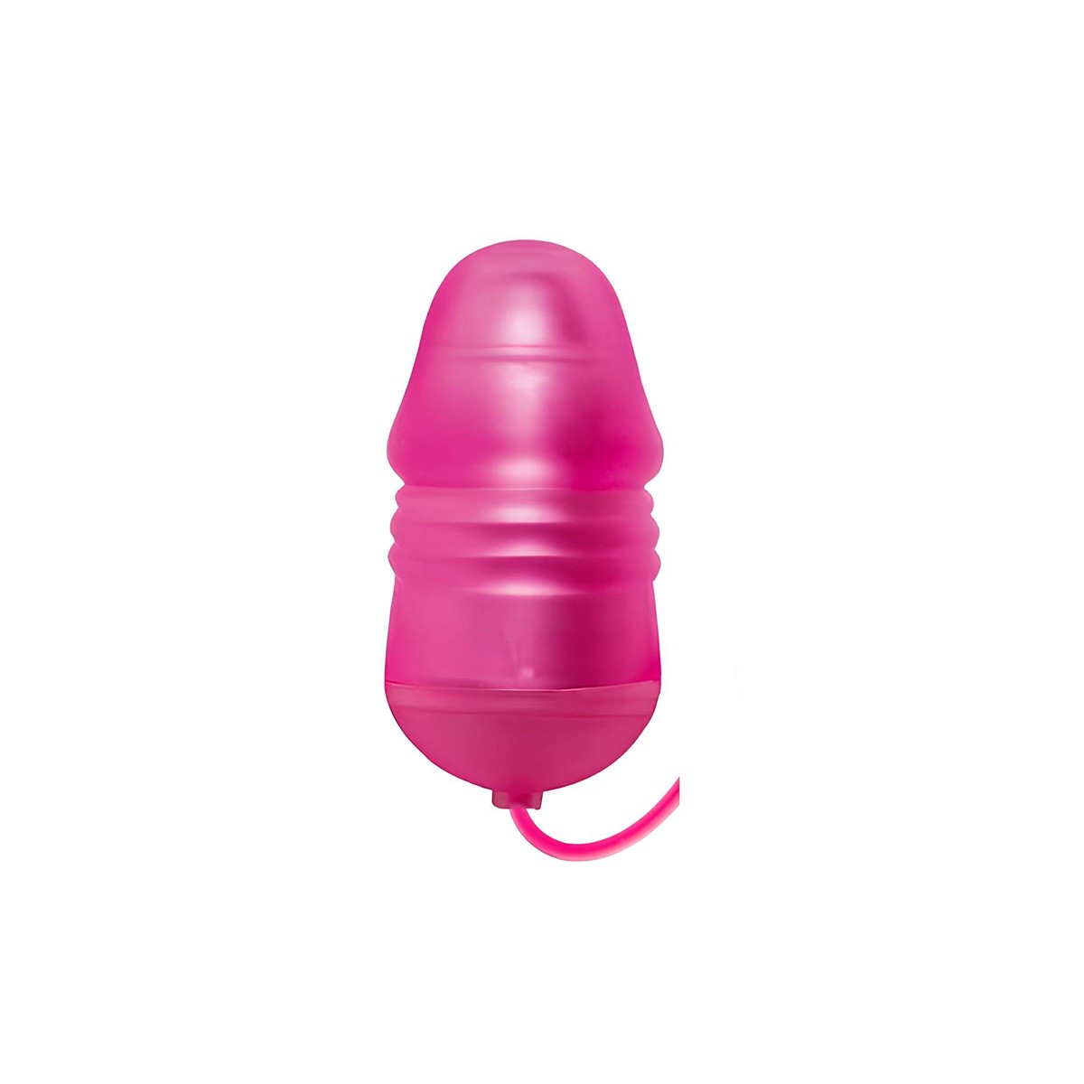Cápsula Vibratória em Forma de Glande Definida com Lanterna, 7 Modos de Vibração e Controle Remoto com Fio - Aphrodisia Flashing Vibe | 6 x 2,8 cm | Disponível em 2 Cores - 2