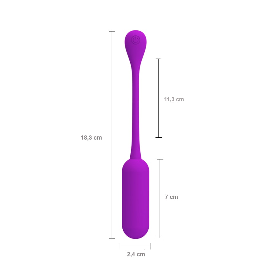 Cápsula Vibratória Recarregável com 12 Modos de Vibração e Controle Remoto Sem Fio - Pretty Love Lechies | 7 x 2,4 cm - 8