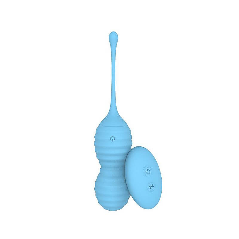 Cápsula Vibratória Recarregável com 9 Modos de Vibração, Textura Anelar e Controle Remoto Sem Fio - S-Hande Rolling | 17,3 x 3,5 cm | Disponível em 2 Cores - 9