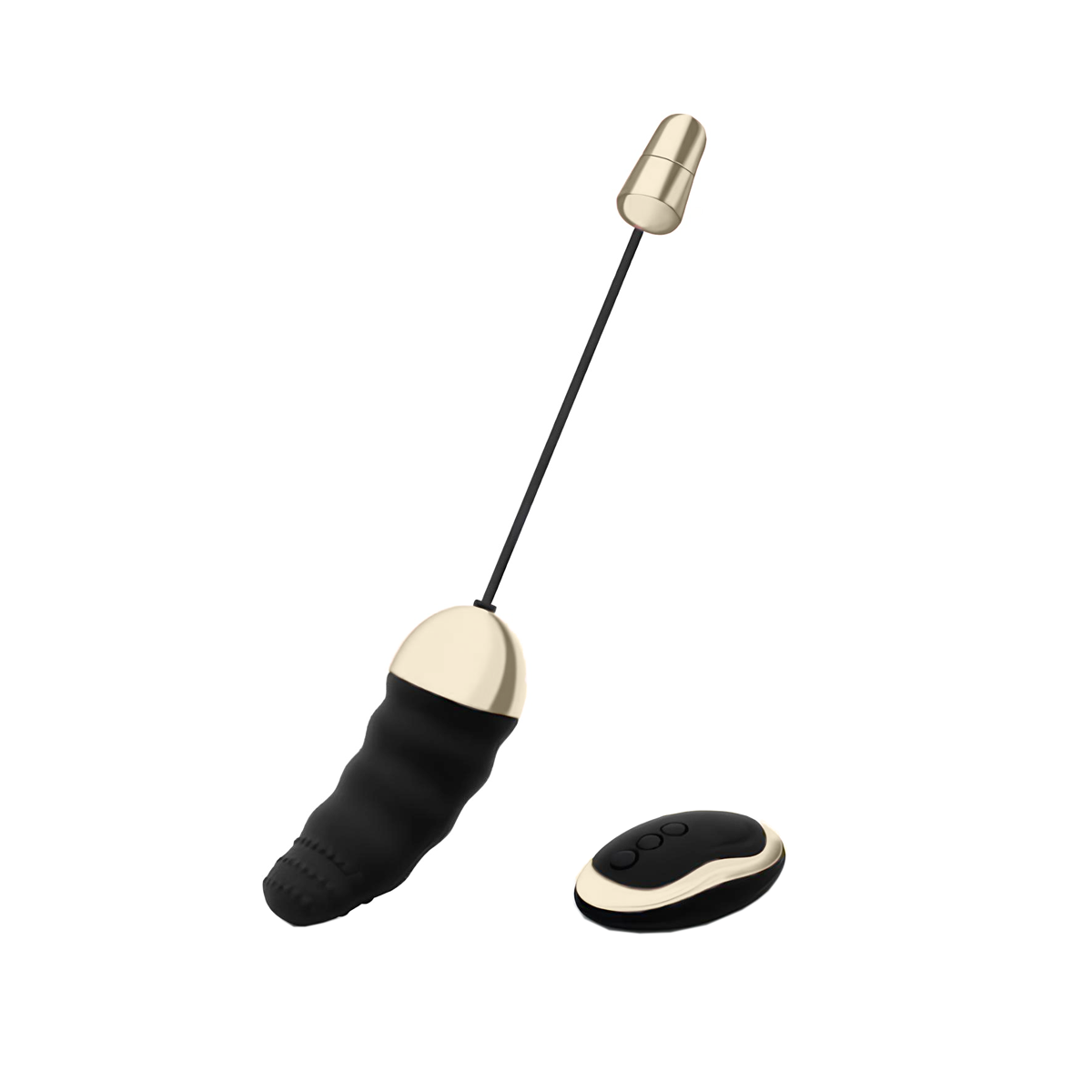 Cápsula Vibratória Recarregável com Cerdas Estimuladoras, 10 Modos De Vibração e Controle Remoto Sem Fio - Remote Control Jump Egg | 8,7 x 3,6 cm | Disponível Em 2 Cores - 1