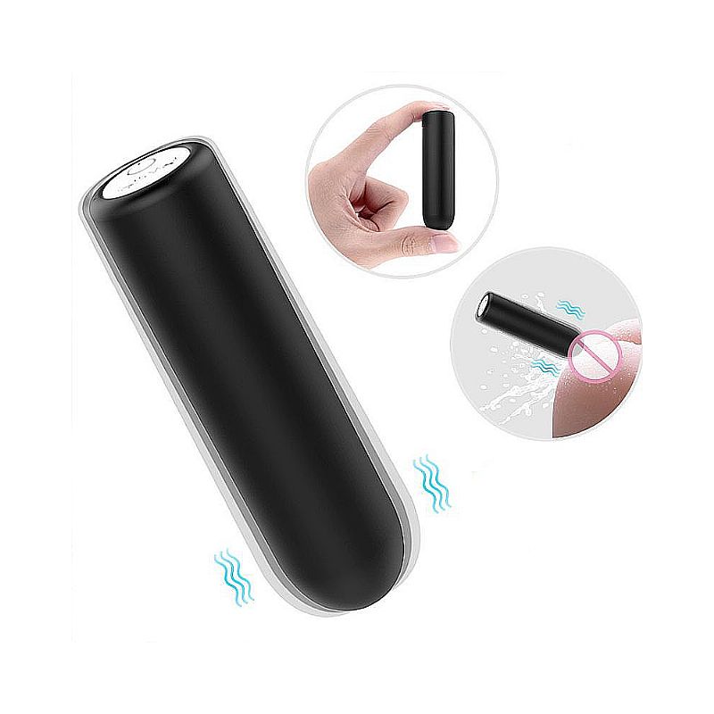 Cápsula Vibratória em Silicone com 9 Modos de Vibração, Resistente à Água e Recarregável - SI Seed | 7 x 1,8 cm | Disponível em 5 Cores - 7