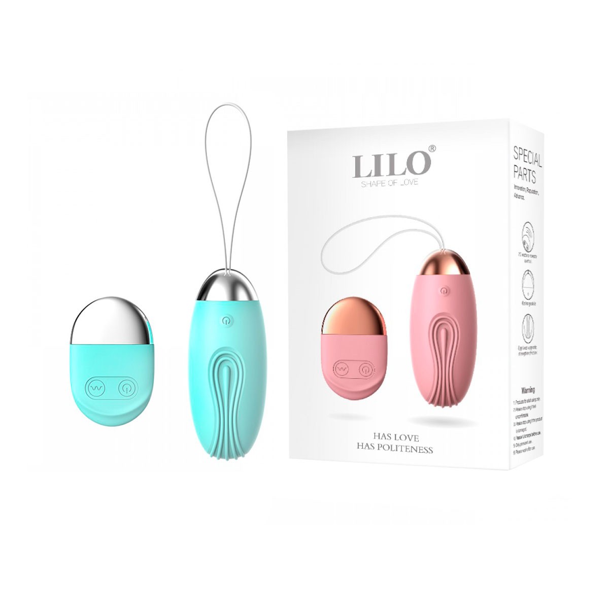 Cápsula Vibratória em Silicone, Recarregável com Controle Remoto e 10 Modos de Vibração - Lilo Shape Of Love | 7,8 x 3,4 cm | Disponível em 2 Cores - 7