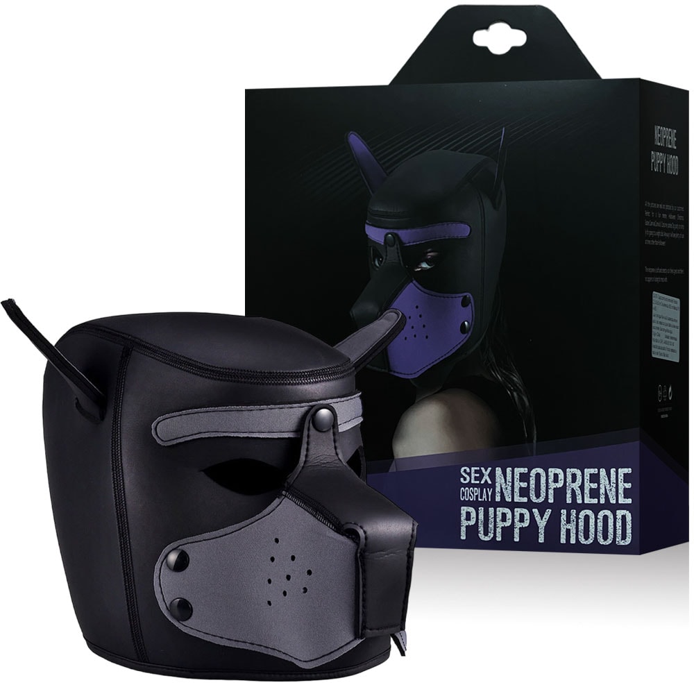 Capuz Sado em Neoprene com Formato de Cachorro e Focinho Removível - Puppy Hood | Tamanho Único | Disponível em 4 Cores - 1