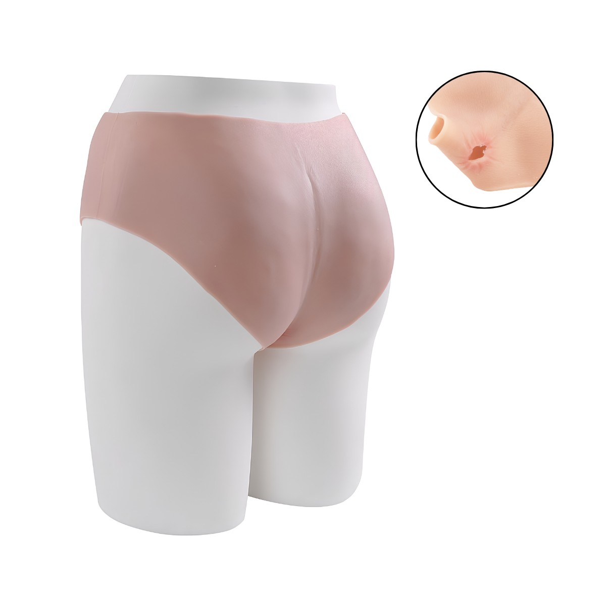 Cinta Estilo Cueca com Detalhe de Gominhos em Silicone com Prótese Peniana Realista e Escroto - SI | 16 x 4 cm - 5