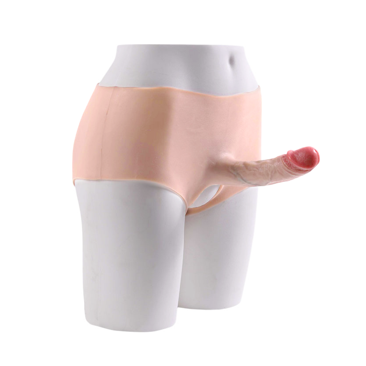 Cinta Estilo Cueca com Prótese Peniana Realista em TPE com Abertura - 3R | 17 x 4 cm - 6