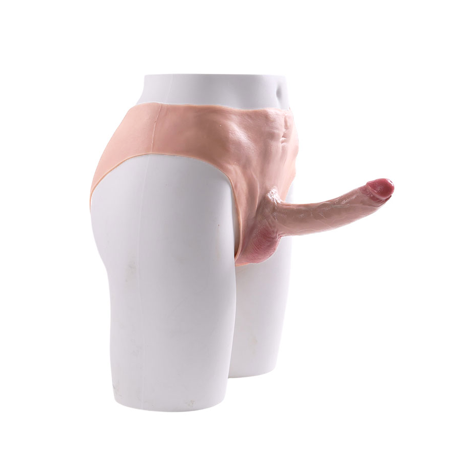 Cinta Estilo Cueca com Prótese Peniana Realista em TPE com Detalhe de Gominhos, Glande e Escroto - 3R | 17 x 4 cm - 4