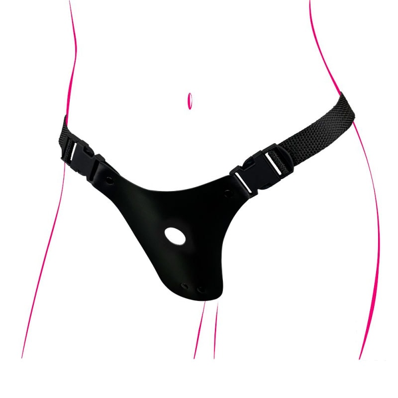 Cinta Peniana Avulsa em Couro Sintético com Abertura Inferior e Alças em Nylon - La Pimienta Sado | Tamanho Único - 2