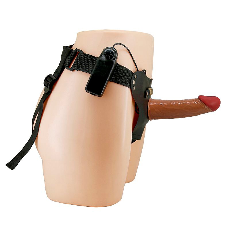 Cinta Peniana com Capa Extensora em TPR com Glande Definida e Vibração Multivelocidade - Pretty Love Harness Briefs Stark - 5