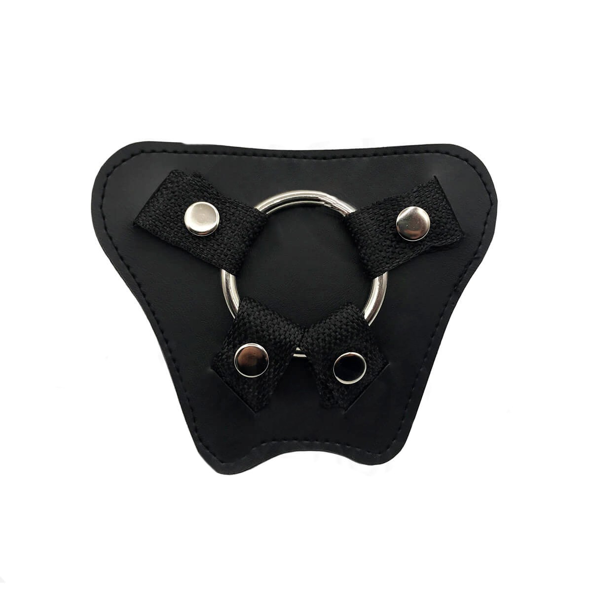 Cinta Peniana em Couro Sintético e Nylon com 2 Argolas em Metal para Regulagem - Tamanho Único - 3