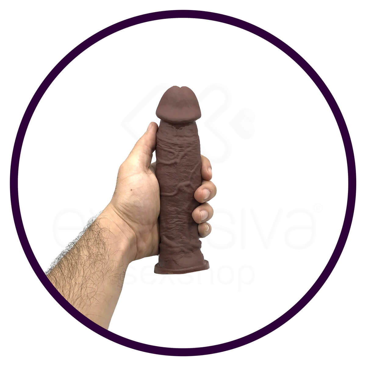 Cinta Peniana em Couro Sintético com Prótese em Formato de Pênis Realístico em PVC Atóxico - Real Peter Style | 19,5 x 4,7 cm | Disponível em 3 Cores - 18