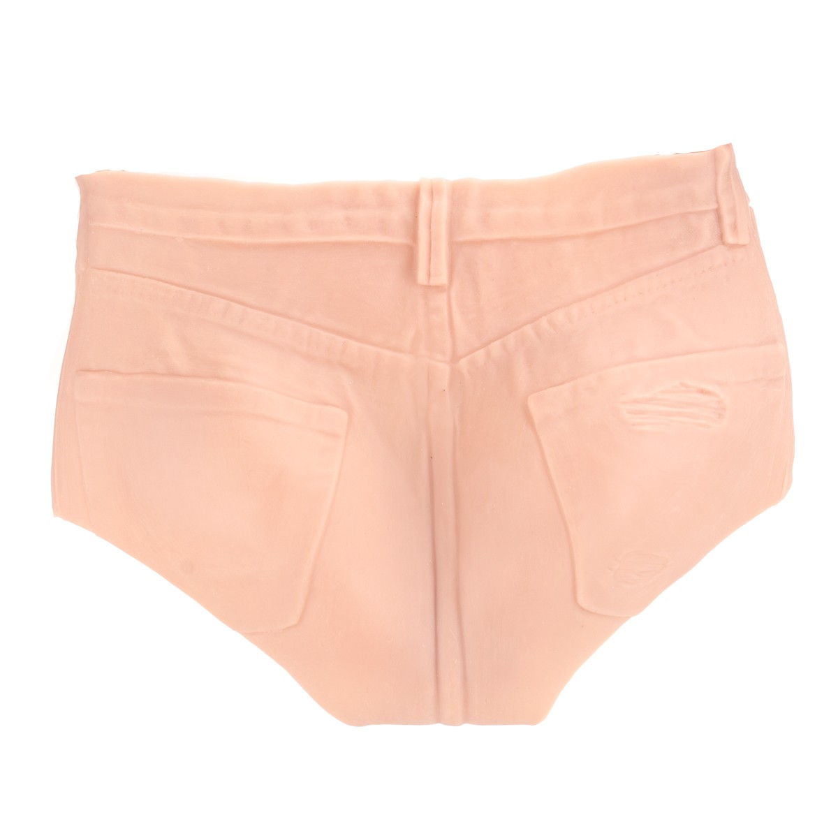 Cinta Peniana Pênis Realístico, Escroto e Detalhes de Calça em TPE - 14 x 4,2 cm - 5
