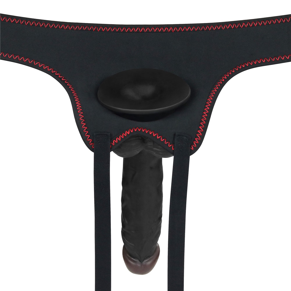 Cinta Peniana em Poliéster e Prótese Realista com Glande Definida, Controle Remoto e 10 Modos de Vibração - Lovetoy Ingen Set 7.5 | 14,7 x 3,9 cm | Disponível em 2 Cores - 4