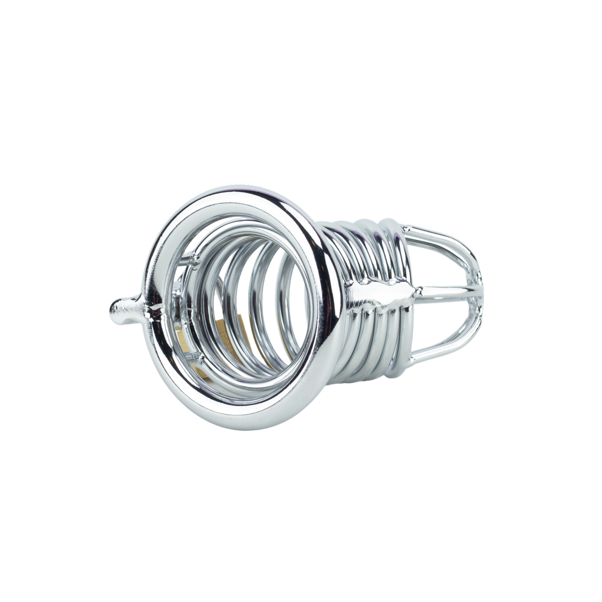Cinto de Castidade Masculino em Aço com Anel para Escroto Vazado - Sexy Import | Disponível em 2 Cores e 3 Tamanhos - 4
