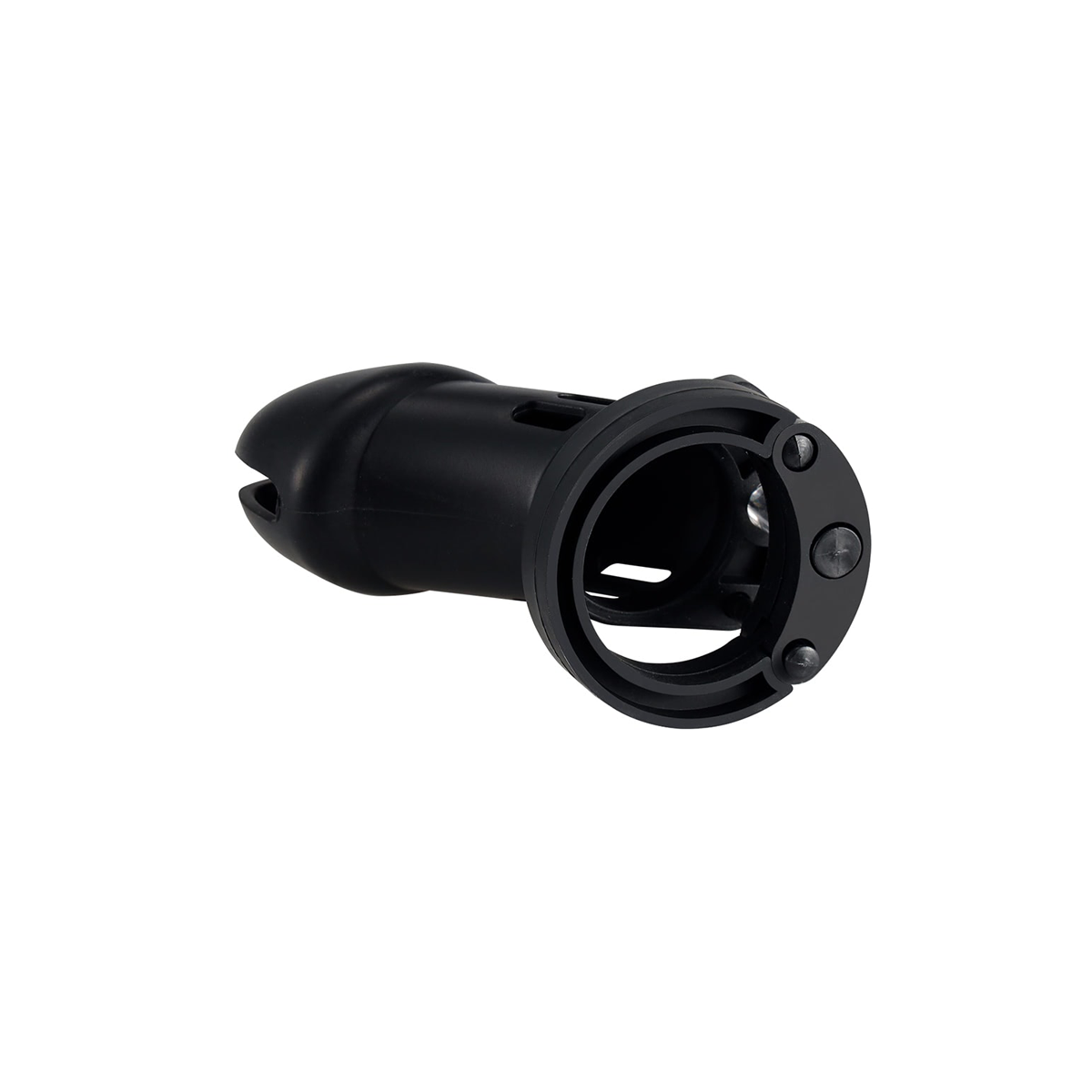 Cinto de Castidade em Silicone com Ponta Vazada e Anel para Escroto Ajustável com Cadeado - Cor: Preto - 5