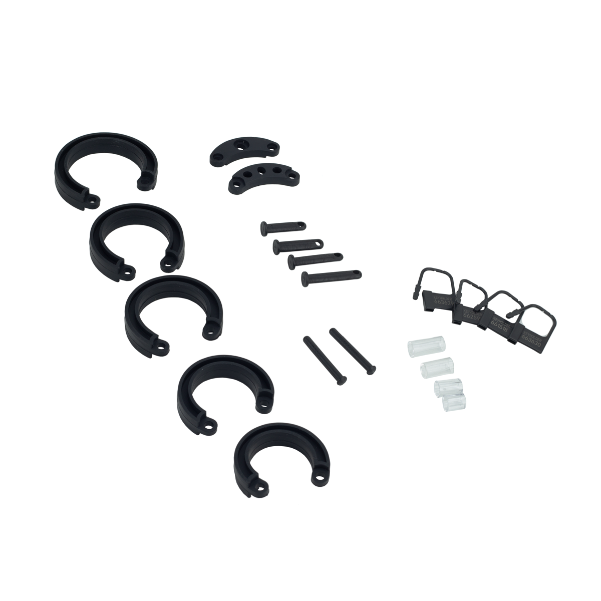 Cinto de Castidade em Silicone com Ponta Vazada e Anel para Escroto Ajustável com Cadeado - Cor: Preto - 7