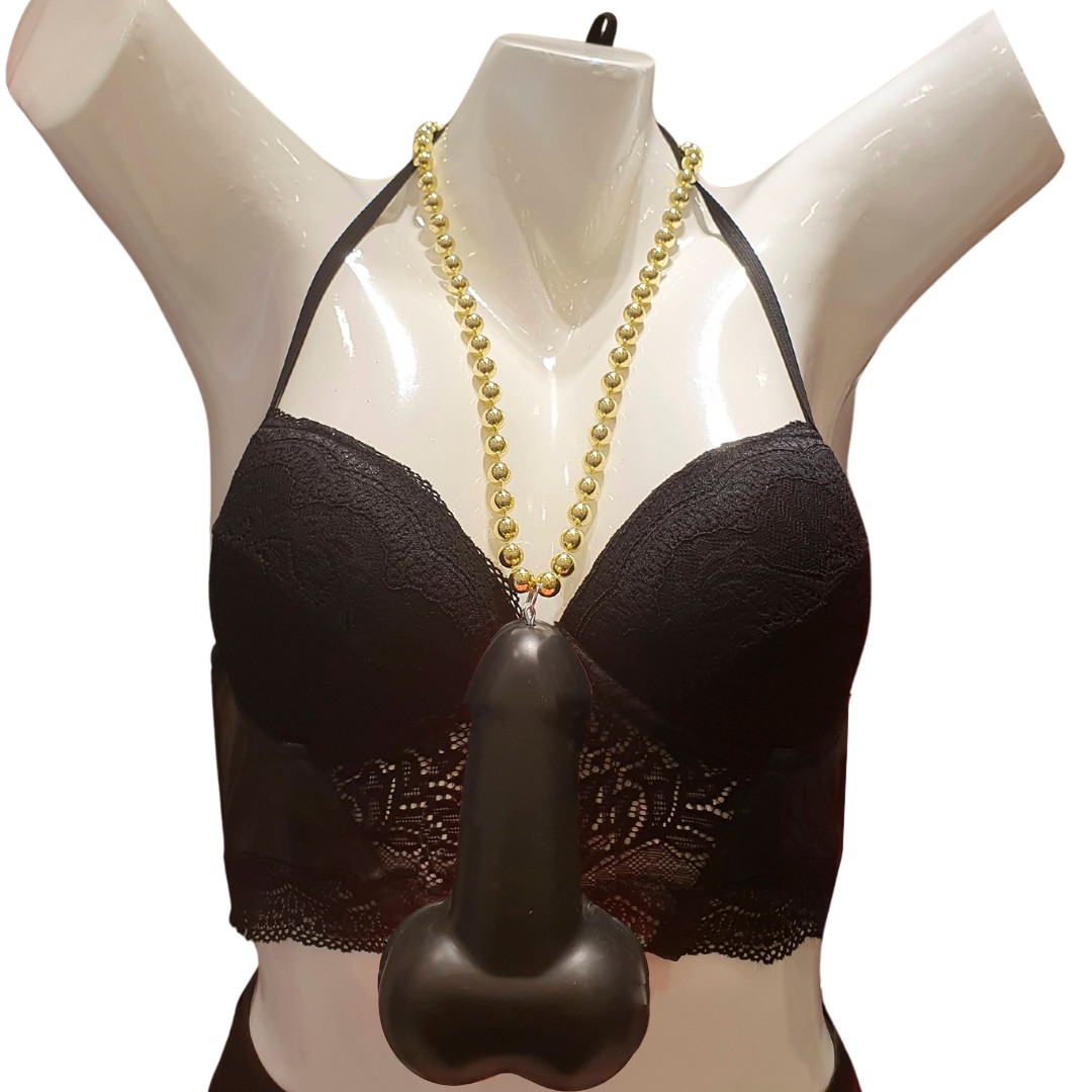 Colar de Bolinhas Douradas com Pênis - FestaChic | Disponível em 3 Cores - 2