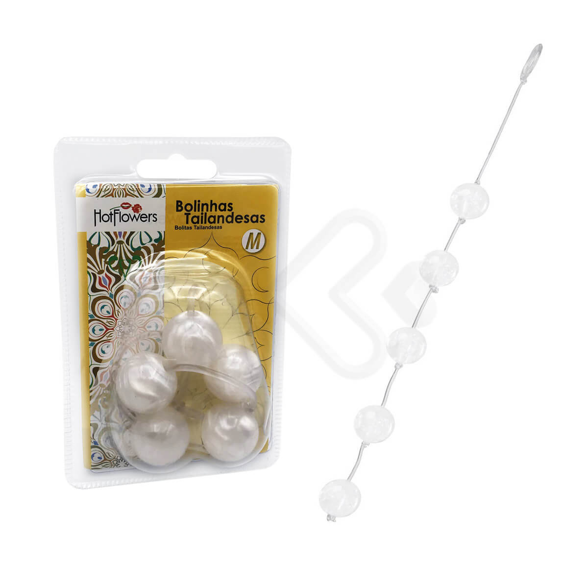Colar Tailandês com 5 Bolas no Tamanho M - Hot Flowers | Disponível em 13 Cores - 32