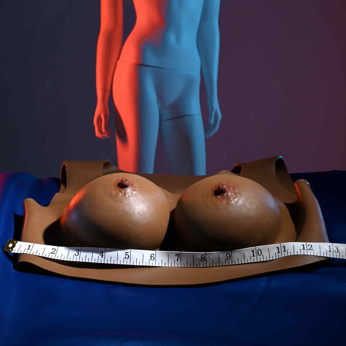 Colete de Peitoral Feminino em Silicone - Gender X Undergarments Plate C-Cup | Tamanho Único - 8