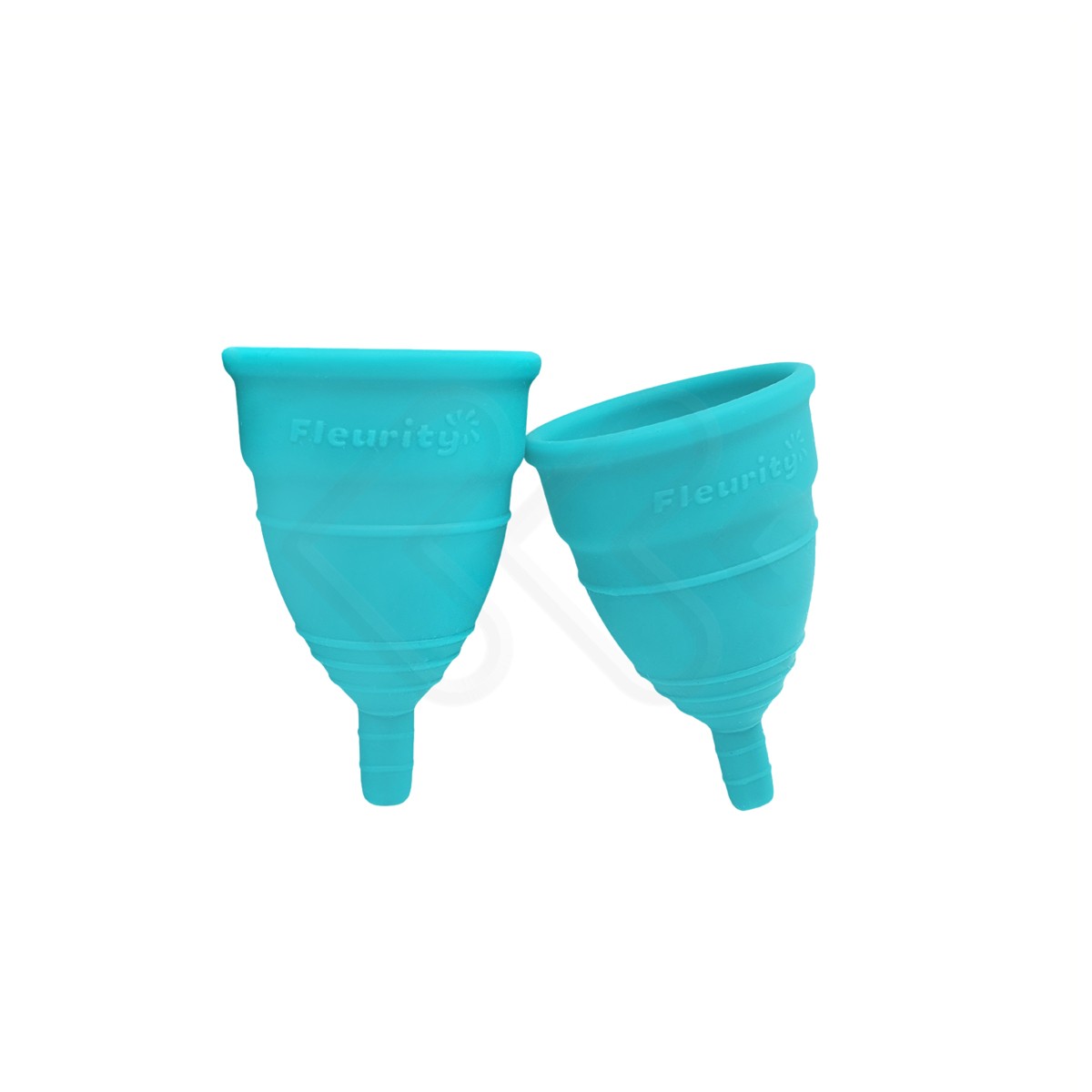 Coletor Menstrual Mini Reutilizável com 2 Unidades - Fleurity - 5,6 x 4 cm - 3