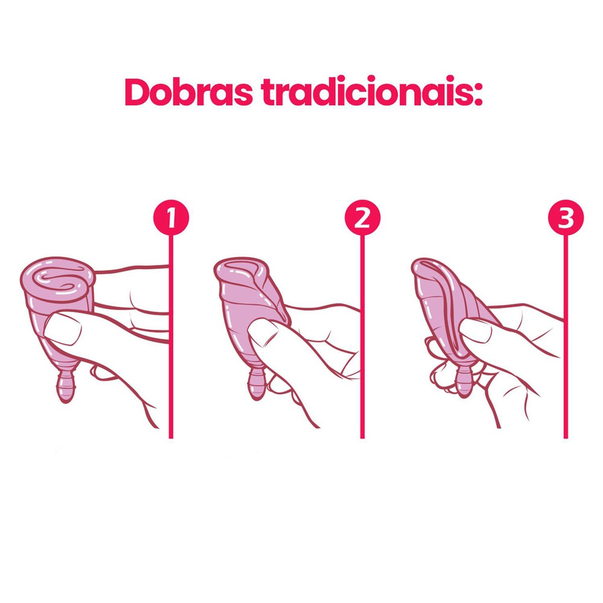 Coletor Menstrual Tipo 1 em Silicone Hipoalérgico com Embalagem Individual - Fleurity - 7,4 x 4,6 cm - 5