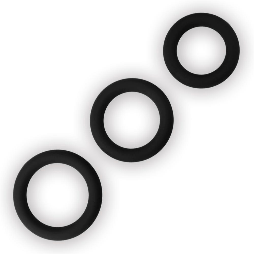 Conjunto de 3 Anéis Penianos em Silicone Macio e Flexível - Lovetoy Power Plus Snug Ring - 2