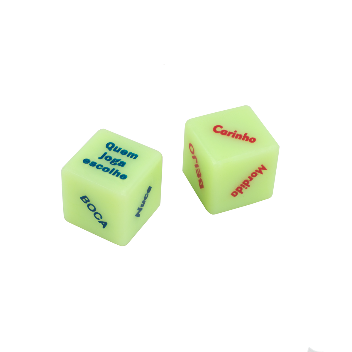 Cubos do Amor Light com Dados Eróticos que Brilham no Escuro - Diversão ao Cubo | 2 Itens - 2