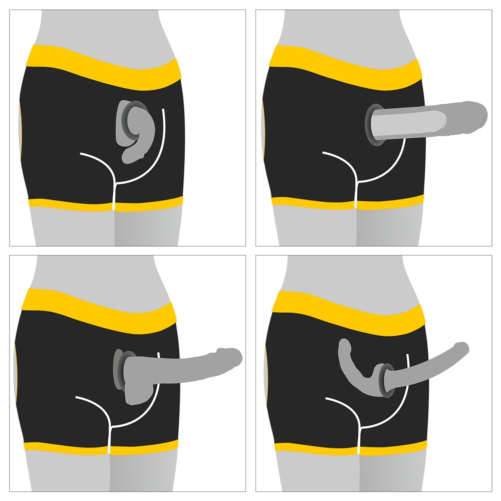 Cueca Boxer Strap On - Lovetoy Ingen Horny Strapon Shorts | Disponível em 2 Tamanhos - 5