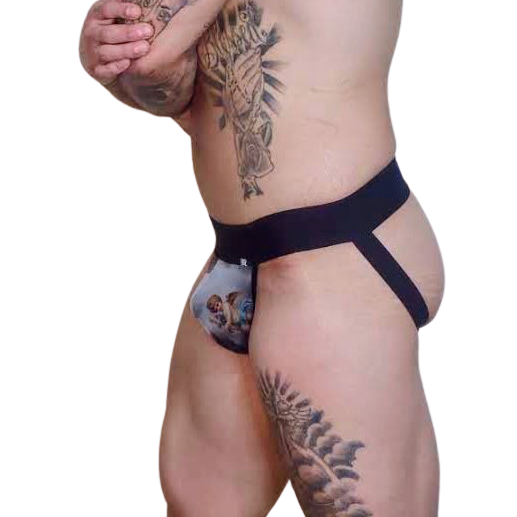 Cueca Jock Strap em Tule Forrado com Elástico Flexível - Exclusiva Lingerie | Tamanho Único | Disponível em 2 Estampas - 2